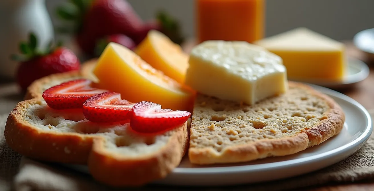 Vergleich von Lebensmitteln unter LED mit hohem und niedrigem CRI-Wert