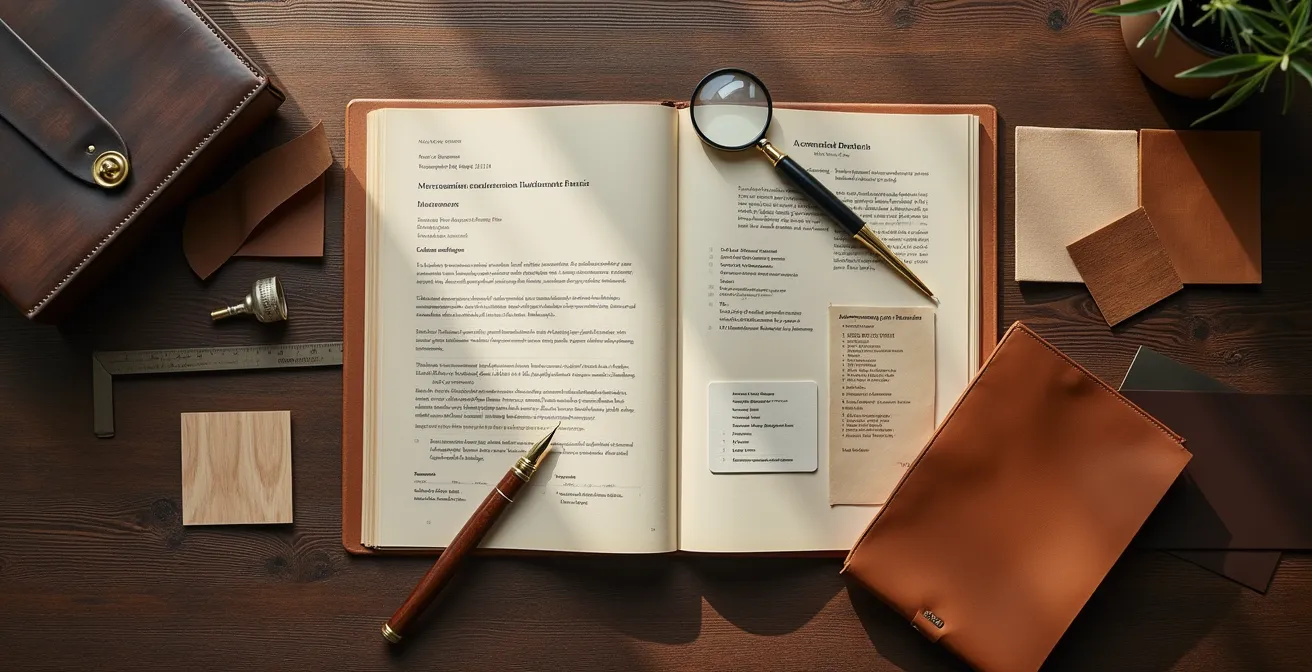 Professionelle Dokumentation einer Designsammlung für Versicherungszwecke