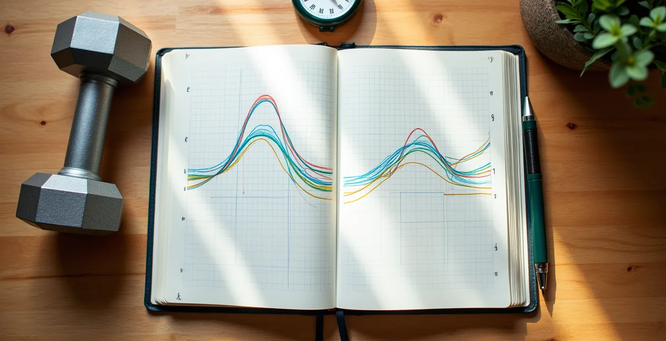 Visueller Trainingskalender zeigt Superkompensationsphasen